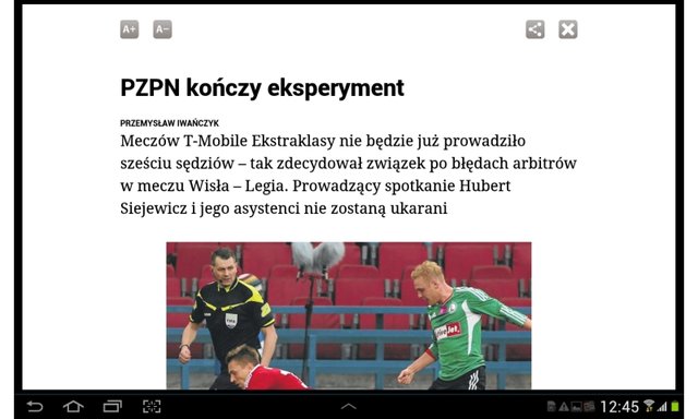 Dedykowana aplikacja do czytania prasy na tabletach Samsung