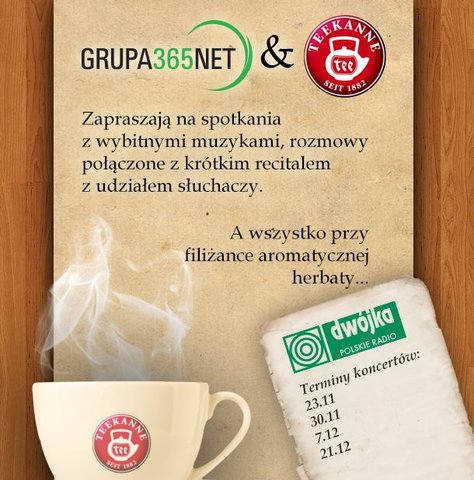 GRUPA 365NET i TEEKANNE zapraszają na audycję „Five o’clock”