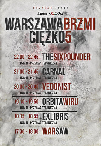 wbc-rozpiska-godzinowa1 Transmisja na żywo festiwalu Warszawa Brzmi Ciężko tylko na NuPlays