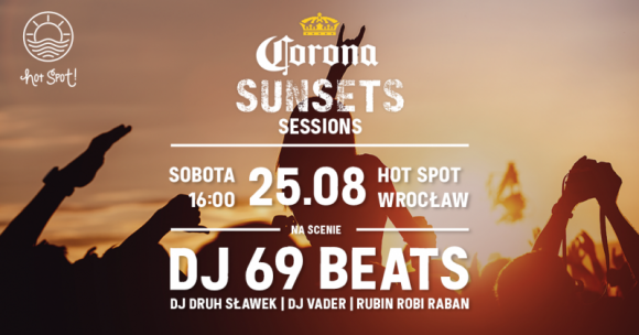Sunsets Session z Coroną już w najbliższy weekend w HotSpocie! LIFESTYLE, Muzyka - Tylko kilka dni dzieli nas od drugiej edycji muzycznego wydarzenia Corona Sunsets Session. Ta dedykowana mieszkańcom Wrocławia i okolic impreza, to doskonała okazja do przyjemnego pożegnania lata, w gronie przyjaciół oraz relaksu, na łonie natury.