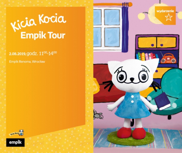 Kicia Kocia rusza w tournée po 8 miastach w Polsce | Wrocław LIFESTYLE, Książka - 2 sierpnia Kicia Kocia spotka się z młodymi fanami w salonie Empik Renoma